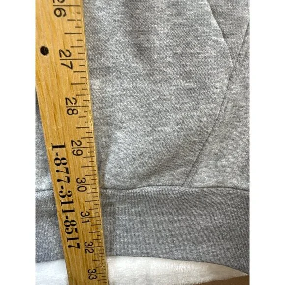 NWT Adidas Grey Heather Feel Cozy Pullover Fleece Hoodie Sz 2XLT Kangaroo Pocket - Picture 8 of 10